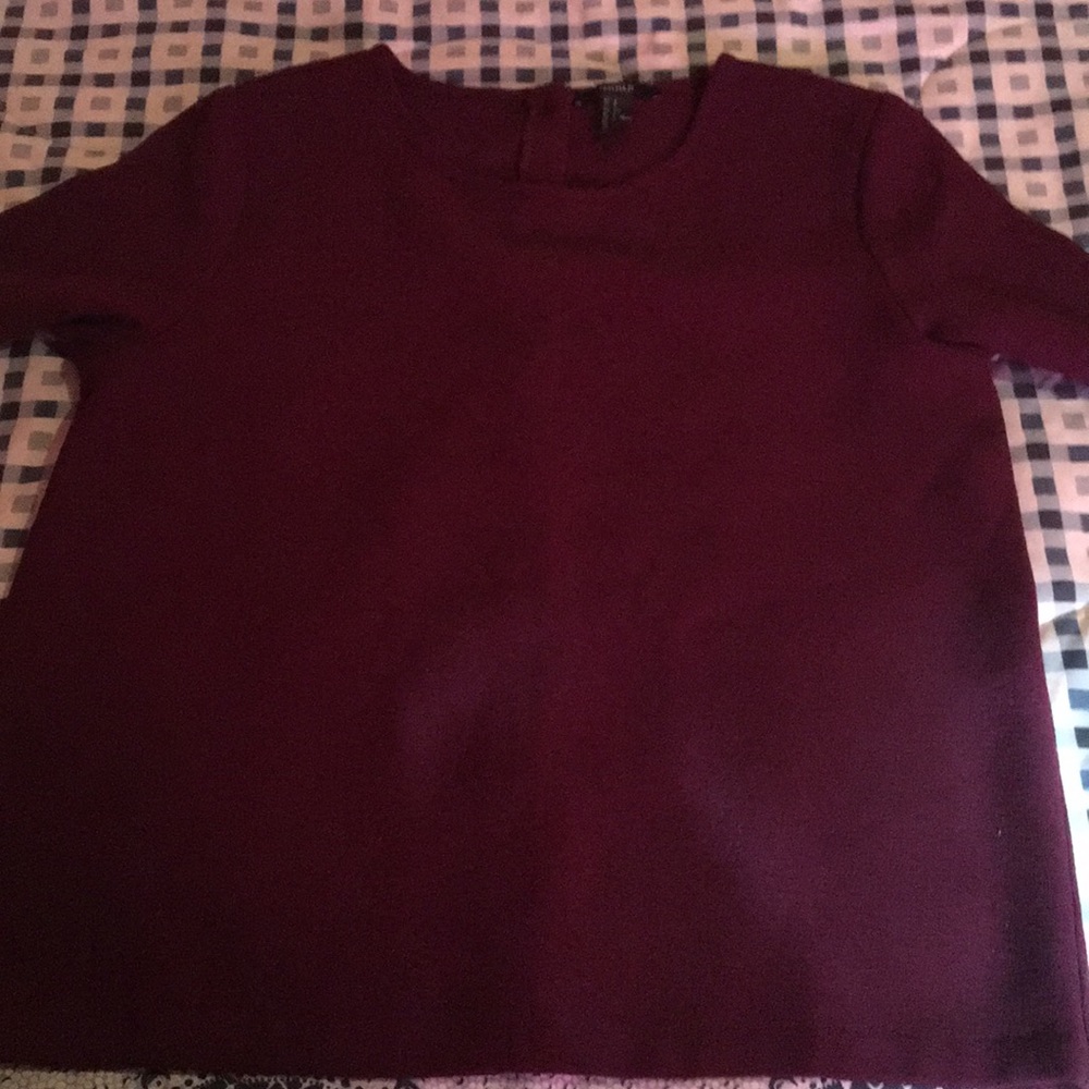Burgundy blouse
